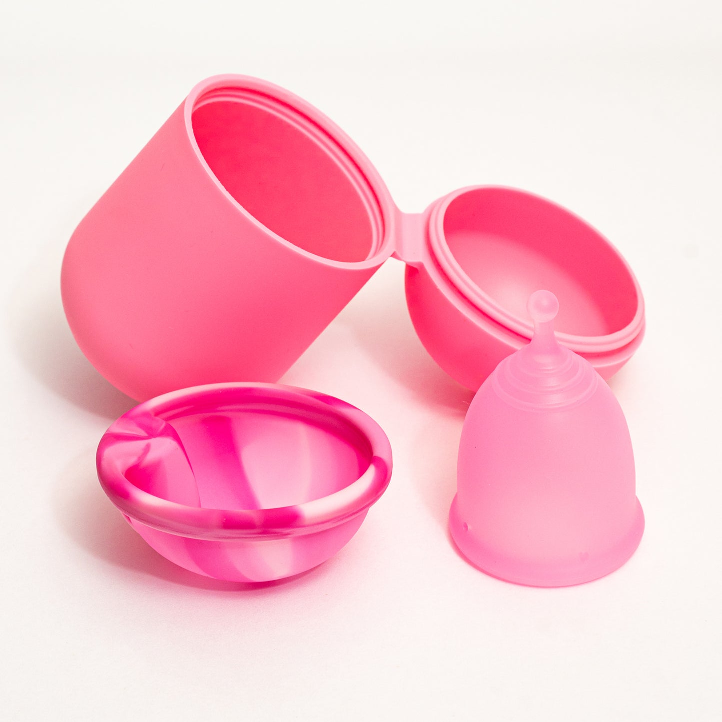 BlissMia Reusable Menstrual Cup & Disc Kit with Sterilizer Case Pink Size: Small