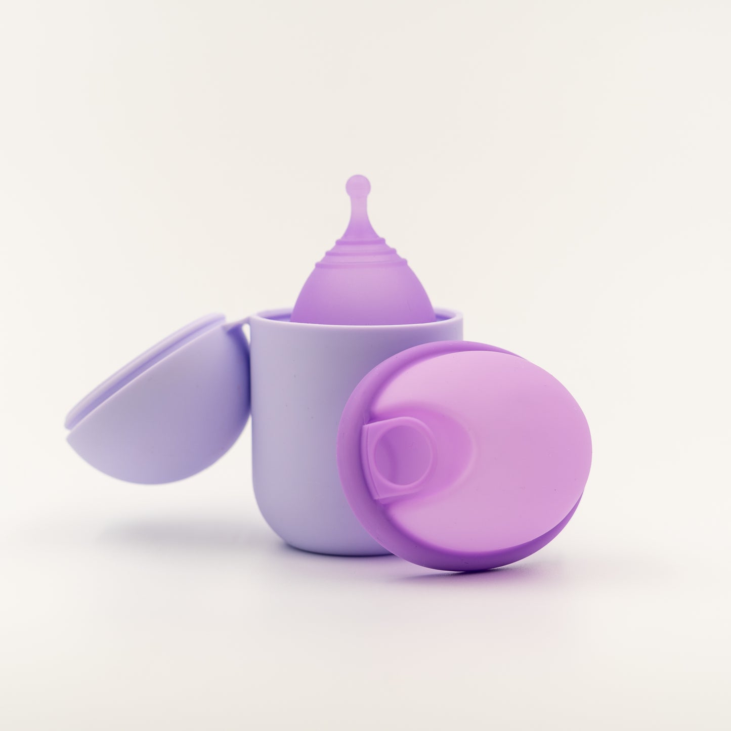 BlissMia Reusable Menstrual Cup & Disc Kit with Sterilizer Case Purple: Size Large